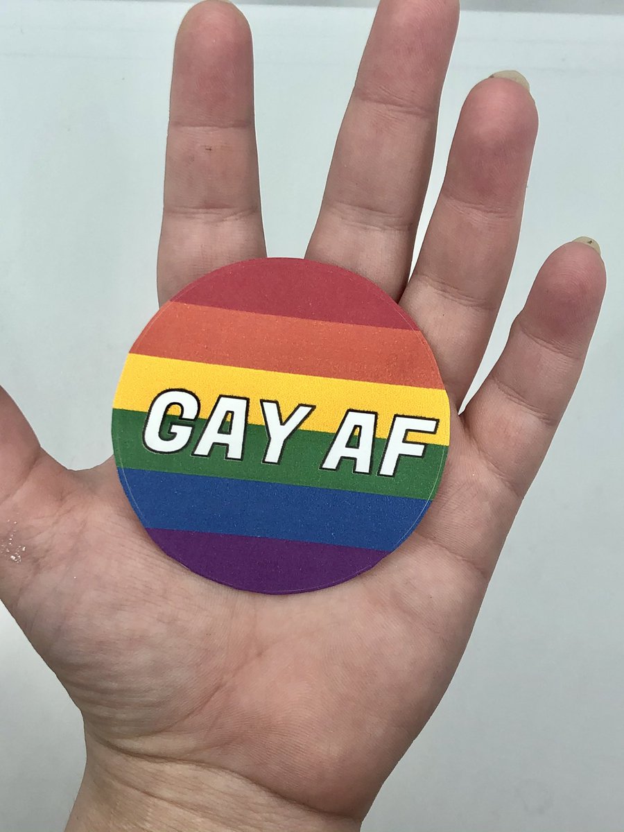 Strngrtruthart's tweet image. If any of y’all want it, I have one of these paper stickers left from pride! And it’s only $1 🥺

strangertruthart.com/products/gay-a…