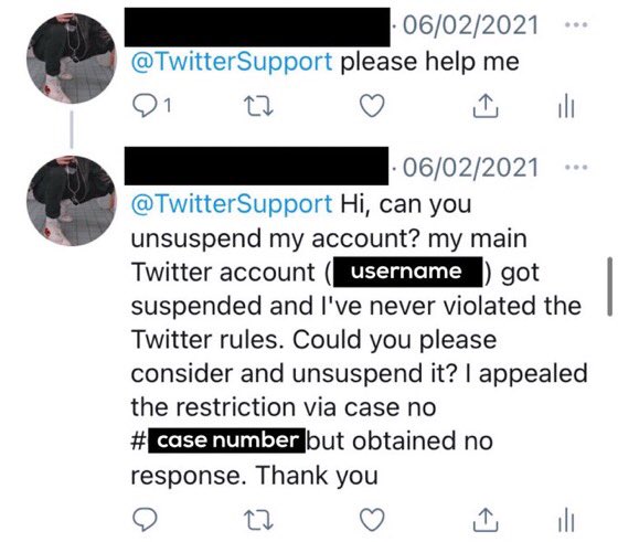 one more thing that helps is tweeting @ TwitterSupport like this