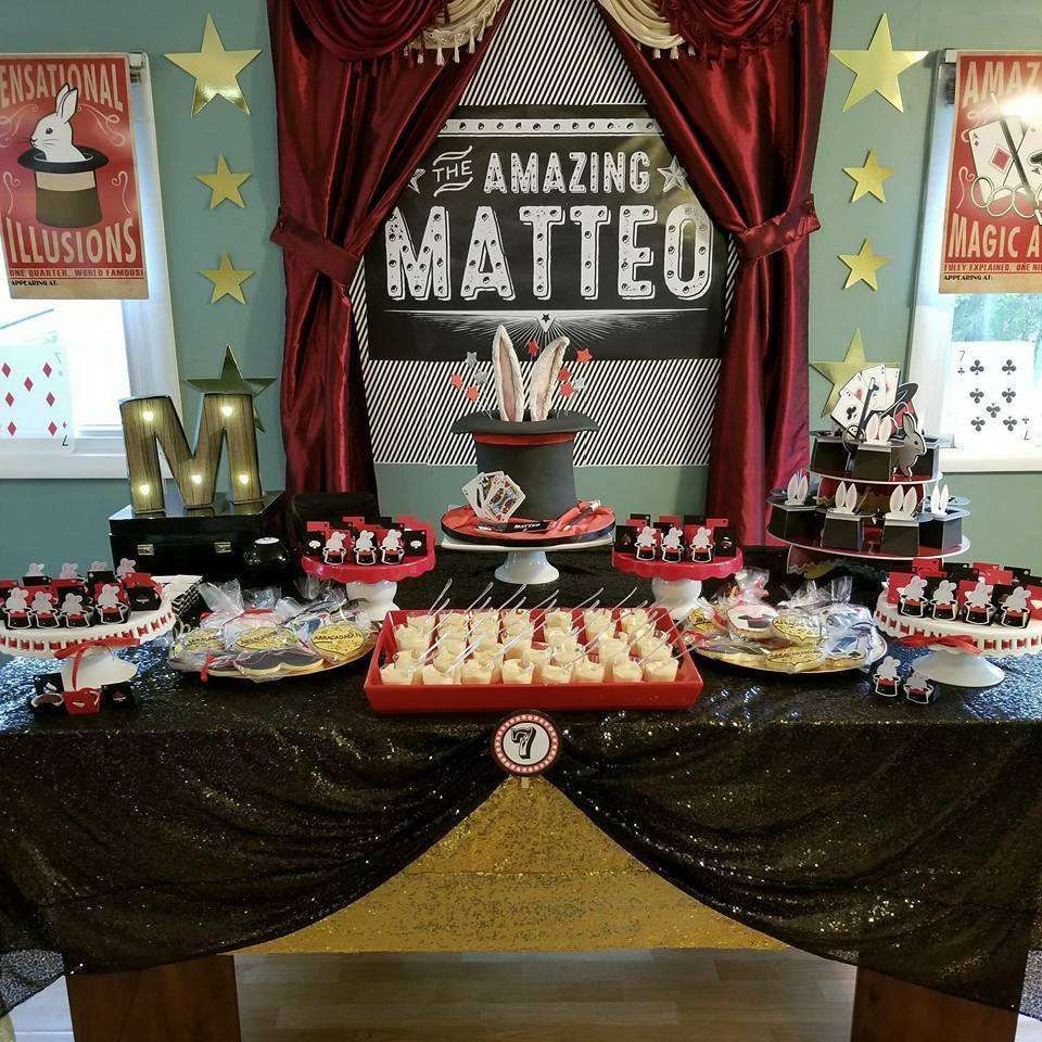 catchmyparty's tweet photo. Check out this fantastic magic-themed birthday party! The rabbit out of a hat birthday cake is incredible! https://t.co/Ls0s0r8Xd9 #catchmyparty #partyideas #magic #magician #magicparty #magicianparty #boybirthdayparty https://t.co/QHHw7bLN3C
