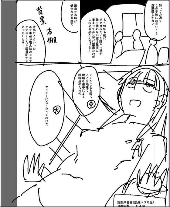 新作のネーム、何人かに見せる予定で書いてるからめっちゃ書き込んでしまう。多分このくらいで良いんだろうけどこれ下書きにして清書せんと落ち着かん 