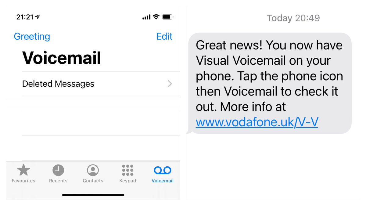 alaninbelfast's tweet image. Welcome to 2007 … #VisualVoicemail finally introduced with @VodafoneUK  (to me at least as a long-standing customer)!