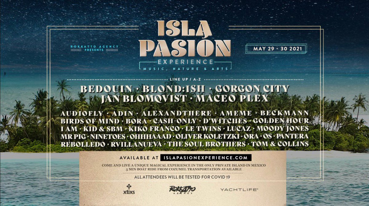 Isla Pasión 29-30 May Cozumel Mèxico