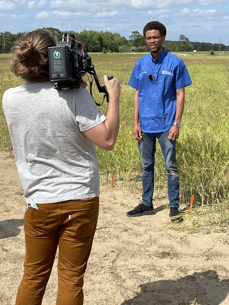 Doing some extension videos for ⁦<a href="/SPARCcarinata/">SPARC- Carinata</a>⁩ with ⁦<a href="/UF_IFAS/">UF/IFAS</a>⁩. ⁦<a href="/JosephEIboyi/">Joseph Iboyi</a>⁩ and ⁦<a href="/BashyalMahesh/">Mahesh Bashyal</a>⁩ did great in front of the camera!