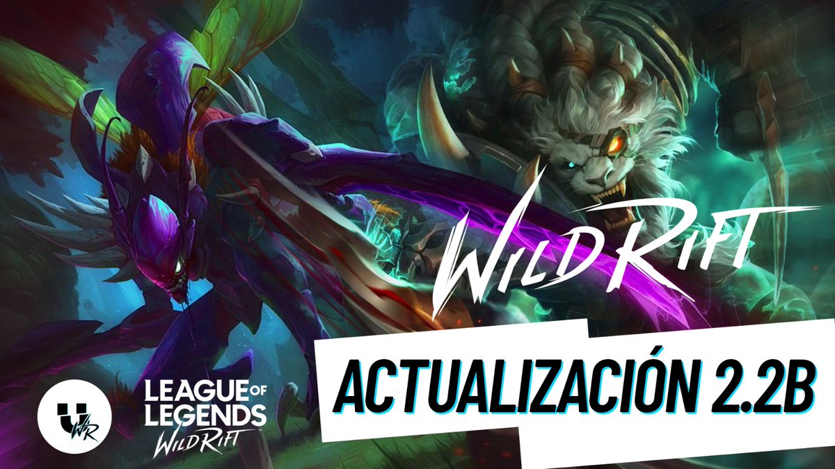 ¡Nuevo parche de <a href="/wildriftES/">League of Legends: Wild Rift</a>!

<a href="/potiplux/">Poti</a> nos explica todos los detalles de la actualización 2.2B, que nos trae a dos campeones que irrumpirán con fuerza en el metajuego 🐺🪲

¡Que comience la cacería!

👇👇👇
📹youtu.be/5kb-T5y_w1M