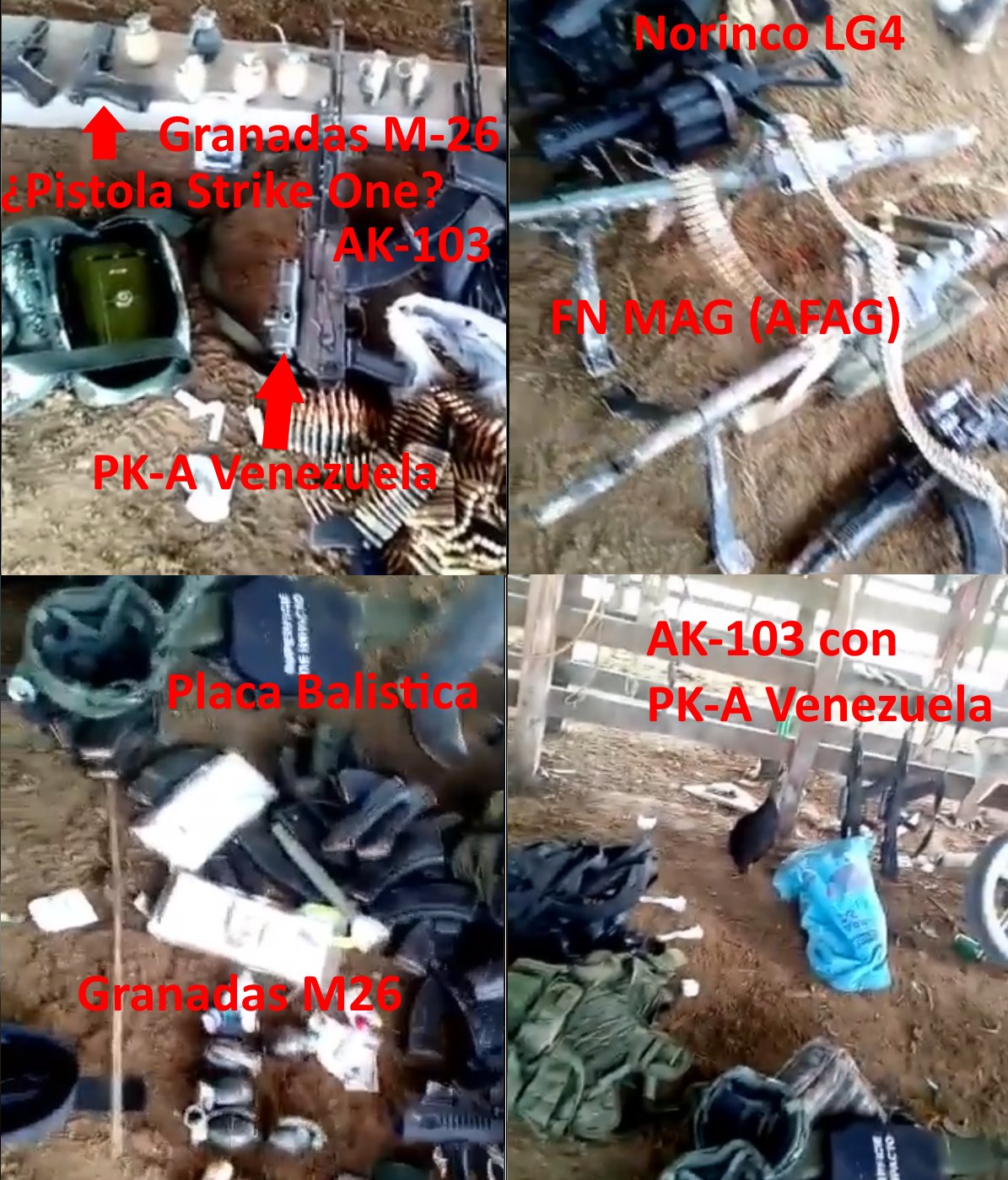 Andrei Serbin Pont Id Material Capturado Por Las Farc Elementos Particularmente Relevantes 1 Lanzagranadas Norinco Lg4 Recientemente Incorporado Por Los Comandos De Mar 2 Placa Balistica Indicativa De Ffee 3