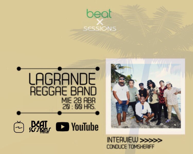 OficialLagrande Banda de reggae del caribe mexicano. En una charla 28 de abril, 8PM.