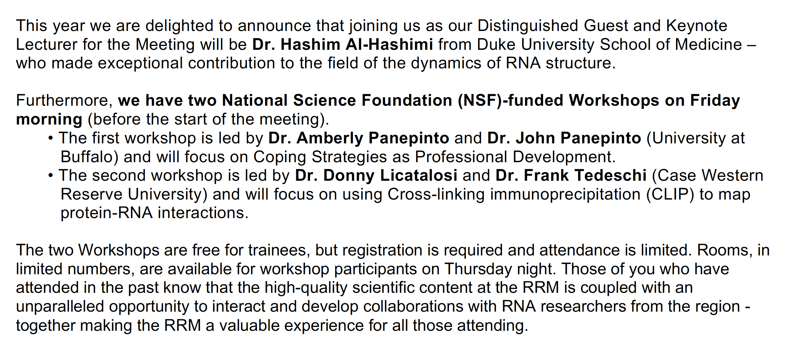 Rustbelt RNA Meeting (RRM_RNA) / Twitter