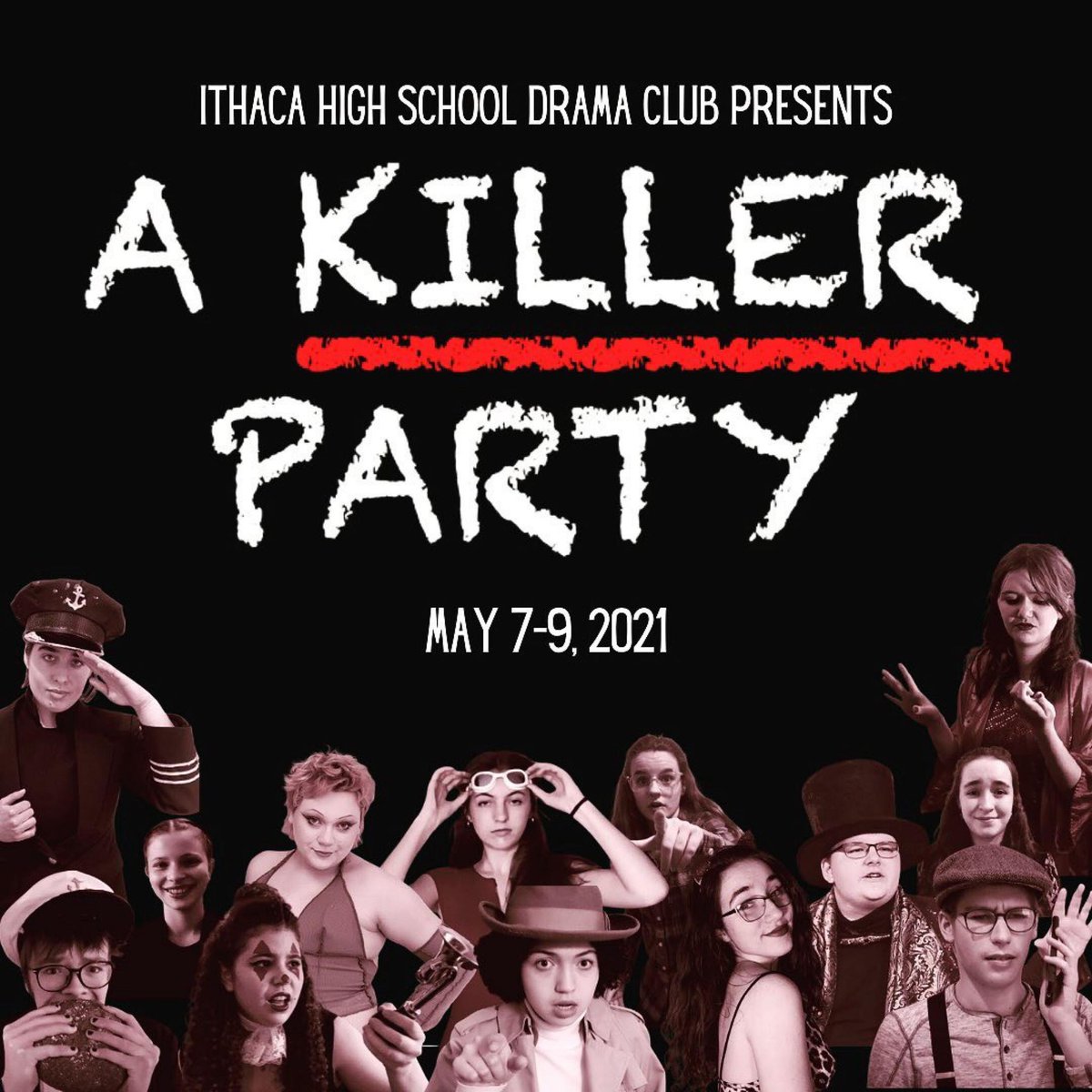 We are loving this #AKillerParty poster. @IthacaHS_NY Drama Club you did that! Congratulations on your upcoming production. We hope you KILL IT! 😉#Repost 📸 IG: ihs_theatre_arts