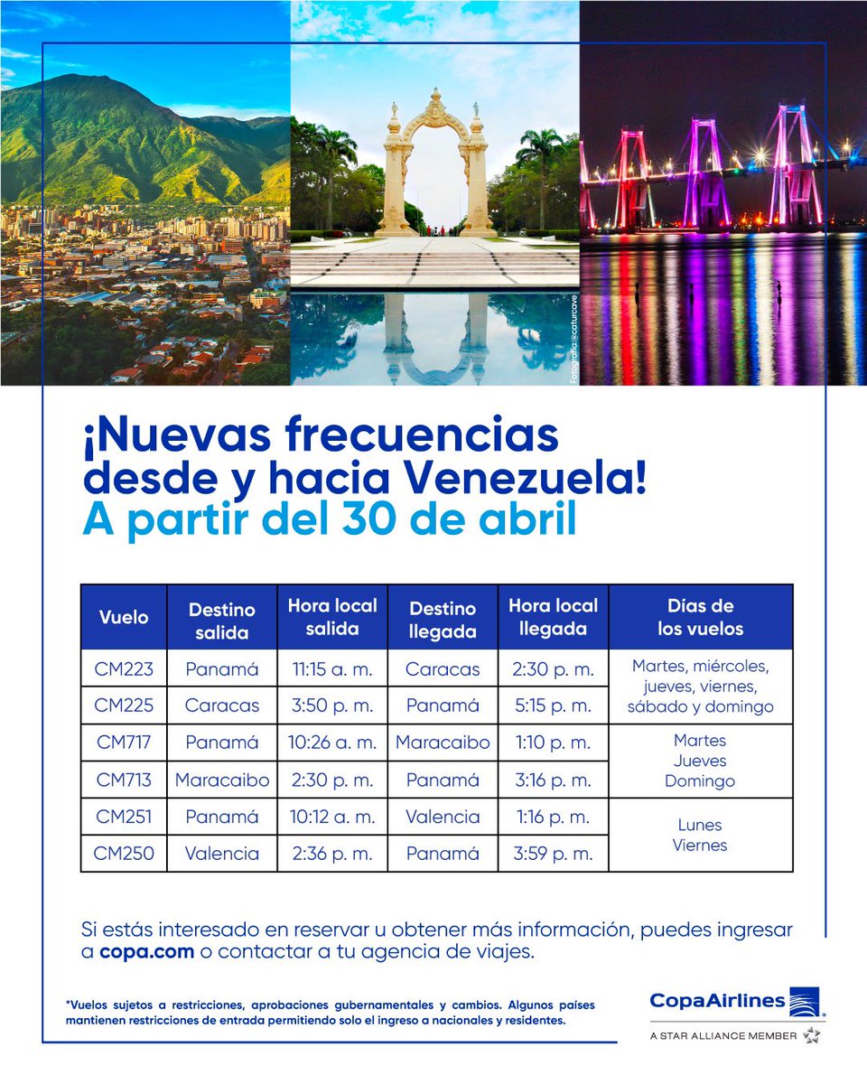 Copa Airlines tweet media