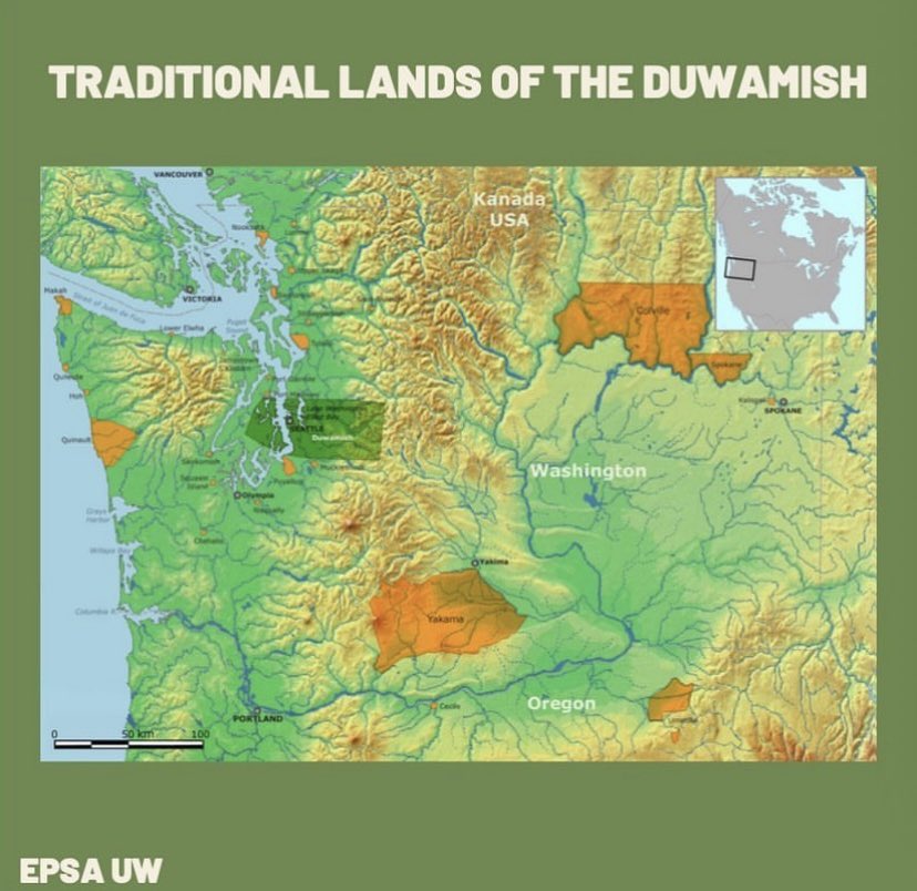 Please visit our LinkTree for more information and to take financial accountability through realrentduwamish.org and sign a petition advocating for the federal recognition of the Duwamish tribe.
