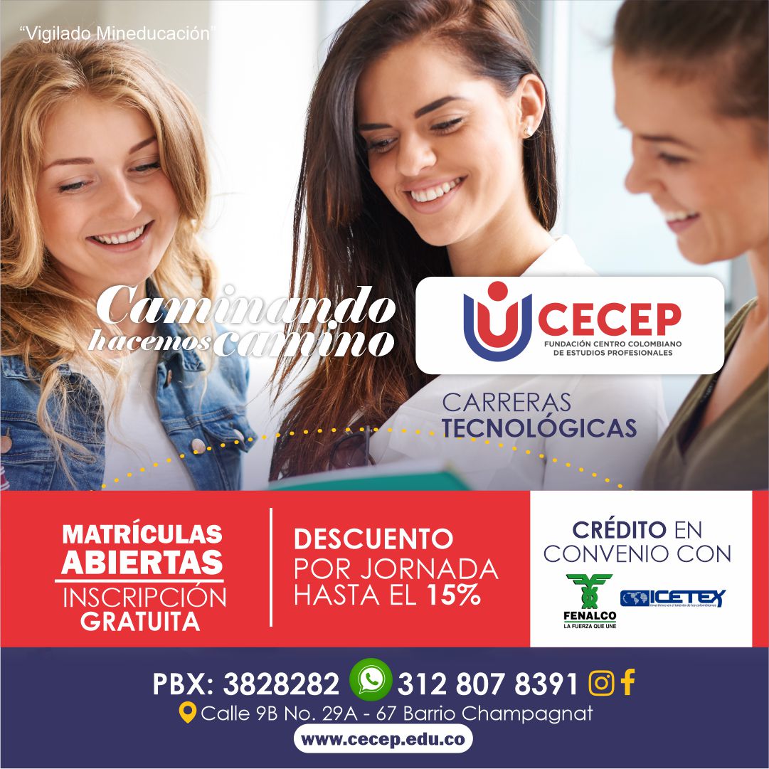 RevistaElClavo's tweet photo. #Educación Llegó la hora de cristalizar tus sueños. El CECEP, tu mejor opción.
Te invitamos a construir tu futuro en la @fcecep, aquí encontrarás los mejores programas de estudio.
https://t.co/uuzdP3hrT8
#ElClavo #Educación #Cecep #Cali #Colombia #Destino #Futuro #Inscribete https://t.co/NoUvnKJkXu