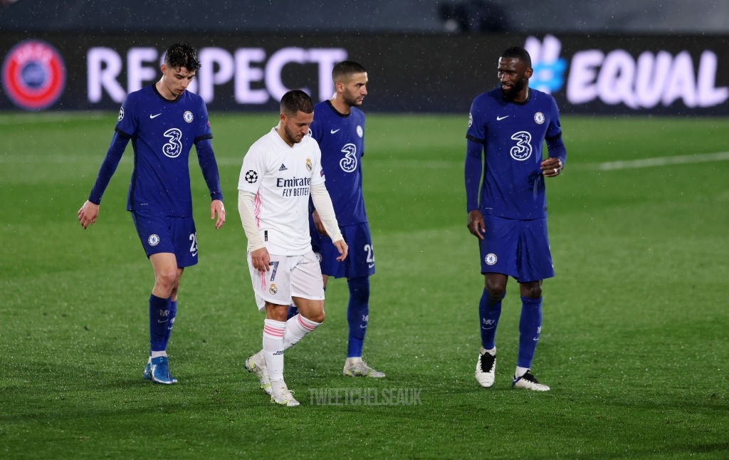 Antonio Rudiger and Eden Hazard at full-time! 