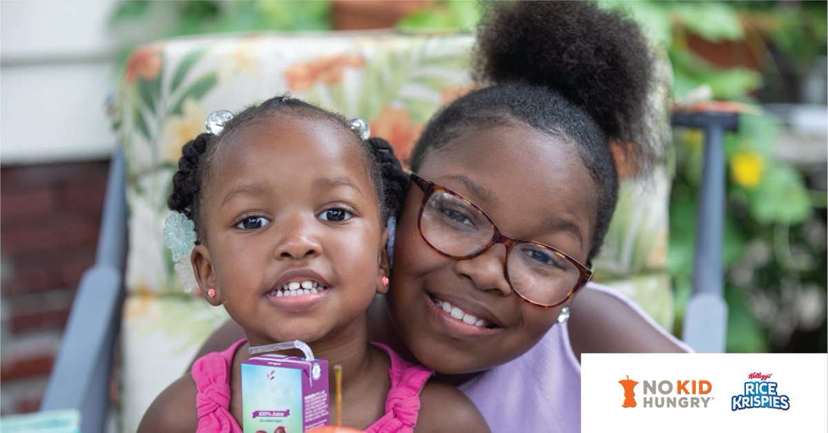 Join us on May 11, when our partner Kellogg’s @ricekrispies will double your impact up to $150,000 to help ensure kids get the meals they need to thrive!