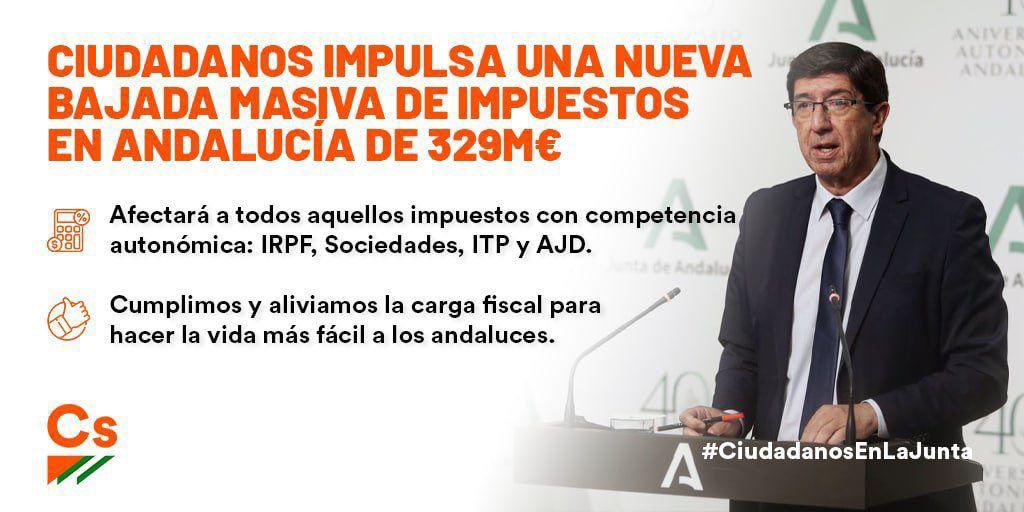 francarrillog's tweet photo. VOX miente, y en eso se parece mucho a la izquierda.

Si se pagan menos impuestos en Andalucía es porque gobierna @CiudadanosCs

En la oposición conseguimos eliminar Sucesiones. Y ahora, gobernando, bajamos los impuestos como nunca antes. Ciudadanos, señores de VOX, Ciudadanos. https://t.co/NOGELYbc7s