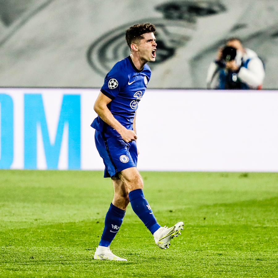 brfootball's tweet photo. ▪️ Goal in the UCL semifinals against Madrid 
▪️ MOTM in the UCL quarterfinals against Porto 
▪️ Goal in the FA Cup final against Arsenal 
▪️ Winner against City that clinched Liverpool’s title win 

Pulisic loves the big stage 🔑 https://t.co/FfviArtrNn