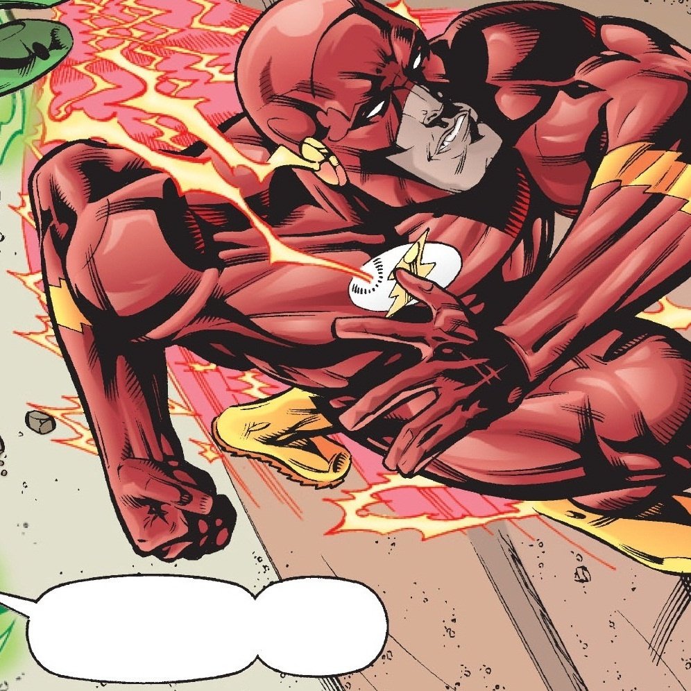 Wally West: mainlinerMainlining the speed force means having the most direct connection possible, being the fastest and being the first to discover new powers (suit constructs) it also means that Wally can run off of other peoples kinetic energy with maximum efficiency