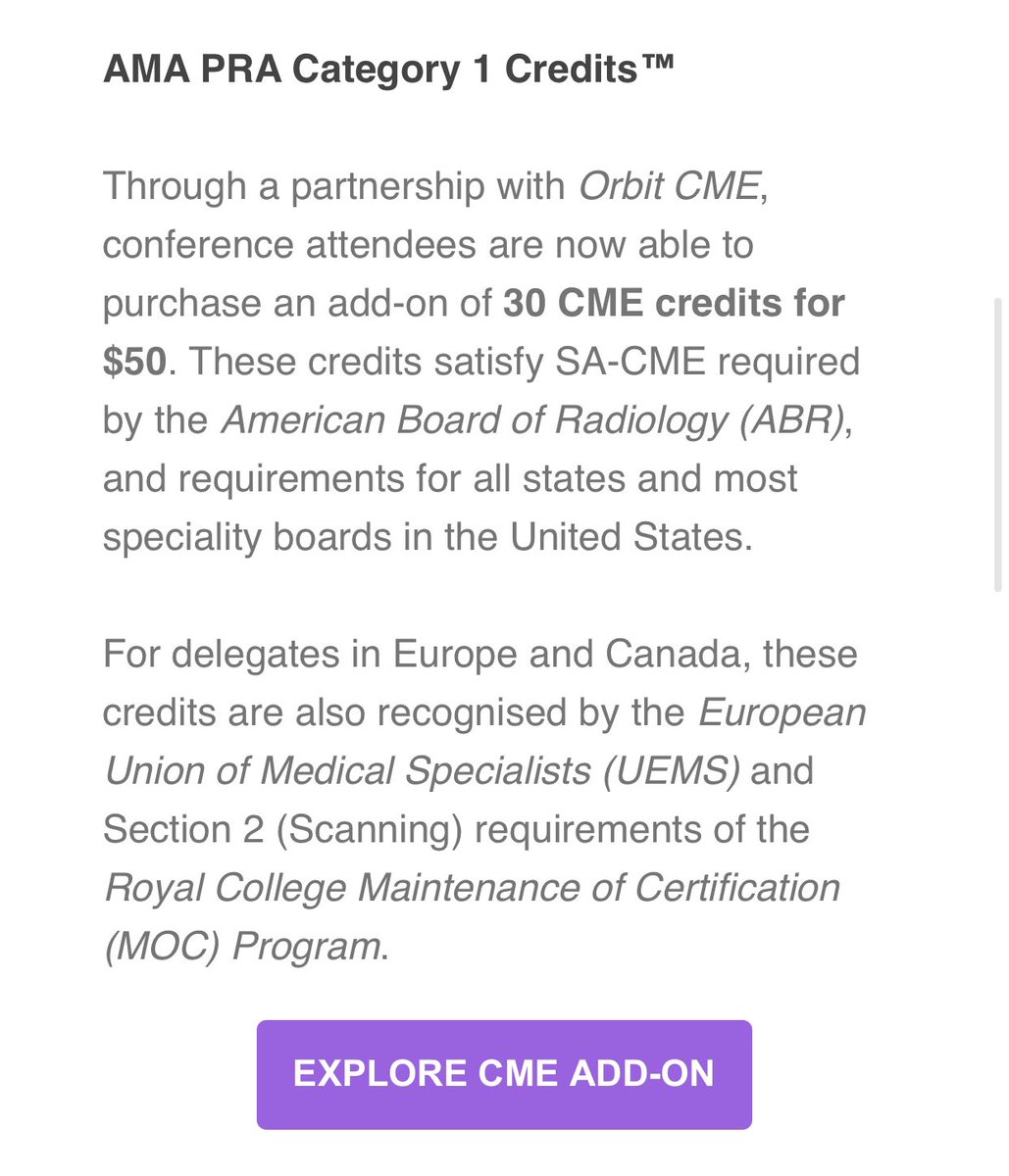 Two new things to help make #Radiopaedia2021 even more awesome! 

🌎 Foreign currency support
📚 CME by <a href="/orbitcme/">Orbit CME</a> 

5-day virtual radiology conference featuring advanced and general lectures 👉 bit.ly/radiopaedia2021
