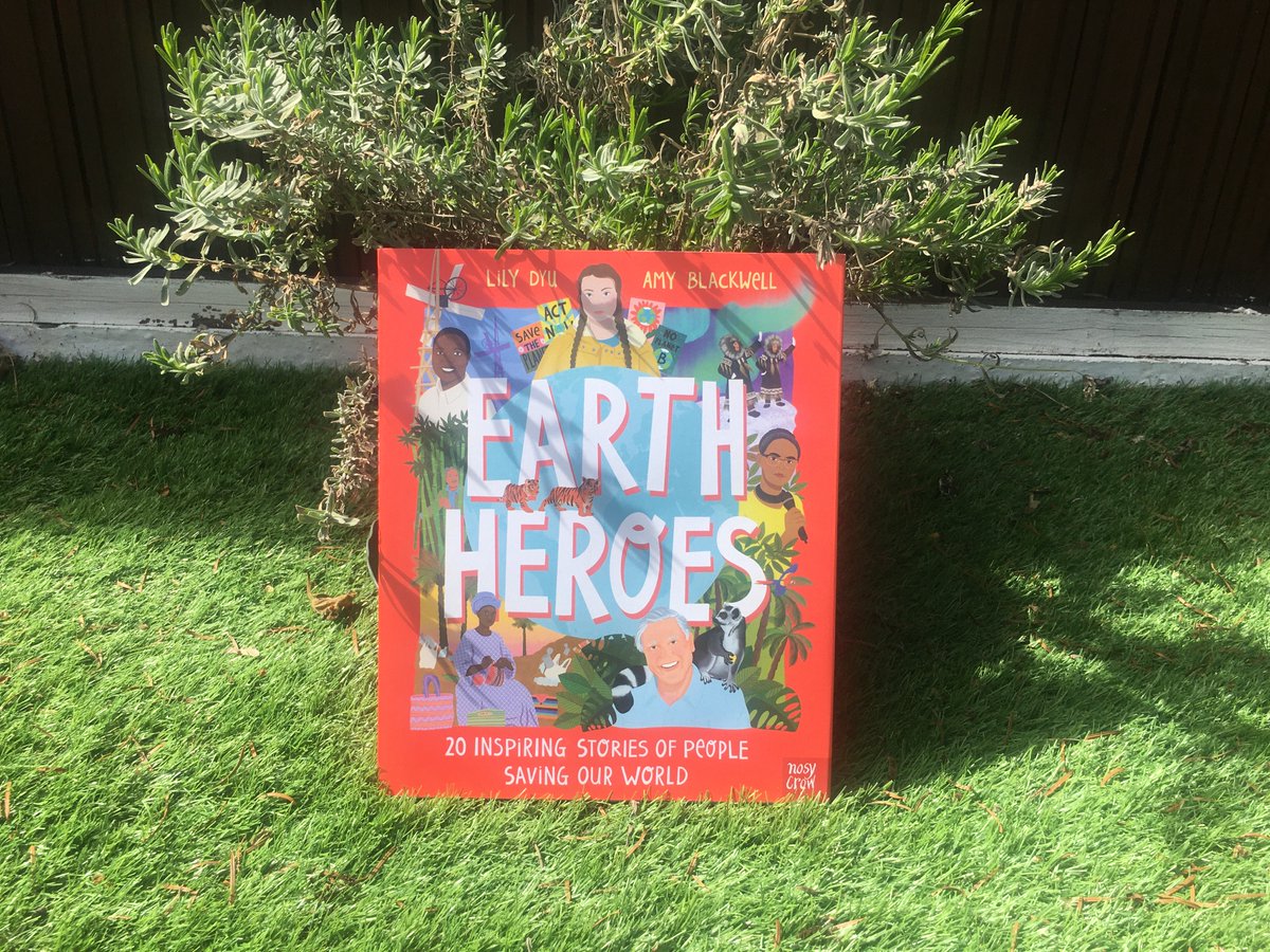 This updated colour edition of Earth Heroes written by  @LilyDyu and  @amyjpeg is packed with inspirational stories about the pioneering work of ‘Earth Heroes’ from around the globe. Out now with  @NosyCrow!