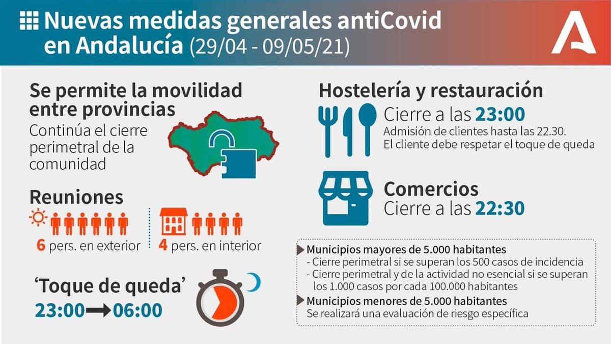 Nuevas medidas en Andalucía a partir del jueves 29 ... #marbella #COVIDー19 #Andalucia marbellachic.com/noticias-marbe…