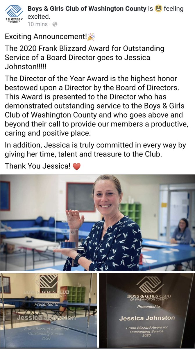 edtechchic's tweet photo. I'm not crying. You're crying. 😭😭❤️❤️ Honored by this, but more importantly, proud of the work we're doing for the youth in our community. I cannot think of a better place to give your time, talents and treasures than @BGCA_Clubs! Go find a blue door in your community! 💙 https://t.co/GdrHmGBbYO