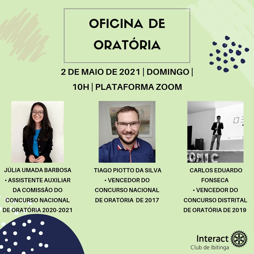 IcIbitinga's tweet photo. Aprender mais sobre a arte da oratória é sempre bom, não é mesmo?? Então vem aproveitar essa oportunidade e participar da nossa "Oficina de Oratória" com essas pessoas esplêndidas que vão nos contar um pouco sobre suas diversas experiências, nos dar dicas e nos mostrar o quão + https://t.co/YuRASkD8hz