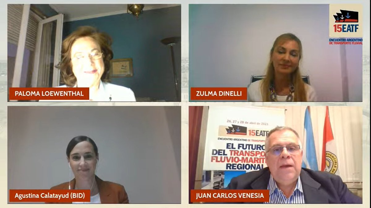 3⃣ mujeres claves del sector marítimo-portuario en un solo lugar: 
👩‍💻Paloma Loewenthal, fundadora de Mujeres Maritimistas
👩‍💼 <a href="/ZulmaDinelli/">Zulma Dinelli</a> founder de <a href="/prports1/">PR PORTS ⚓️🚢</a> y coordinadora de @AAPALatino 
👩‍🏫<a href="/agus_calatayud/">Agustina Calatayud</a>, especialista de @BIDtransporte