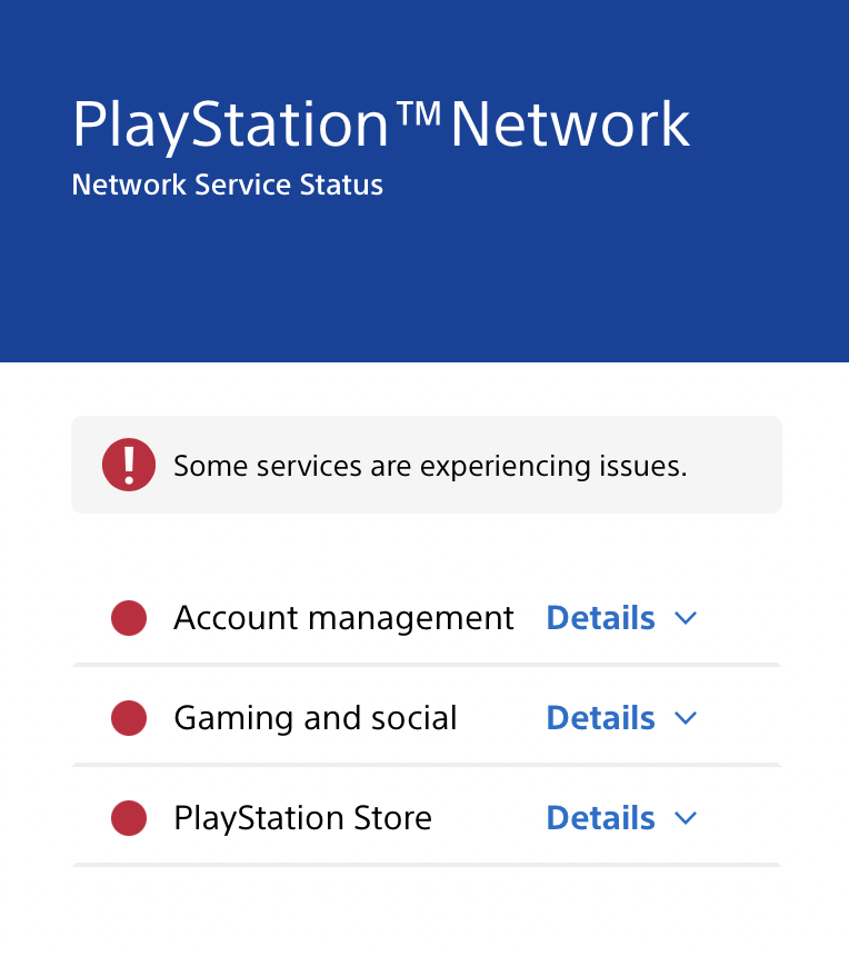 spieltimes's tweet photo. From the official PlayStation website, PSN services are experiencing issues.

https://t.co/qJLubVuqh1

Retweet if you're facing issues as well.

#PSN https://t.co/TO4fzjuAro