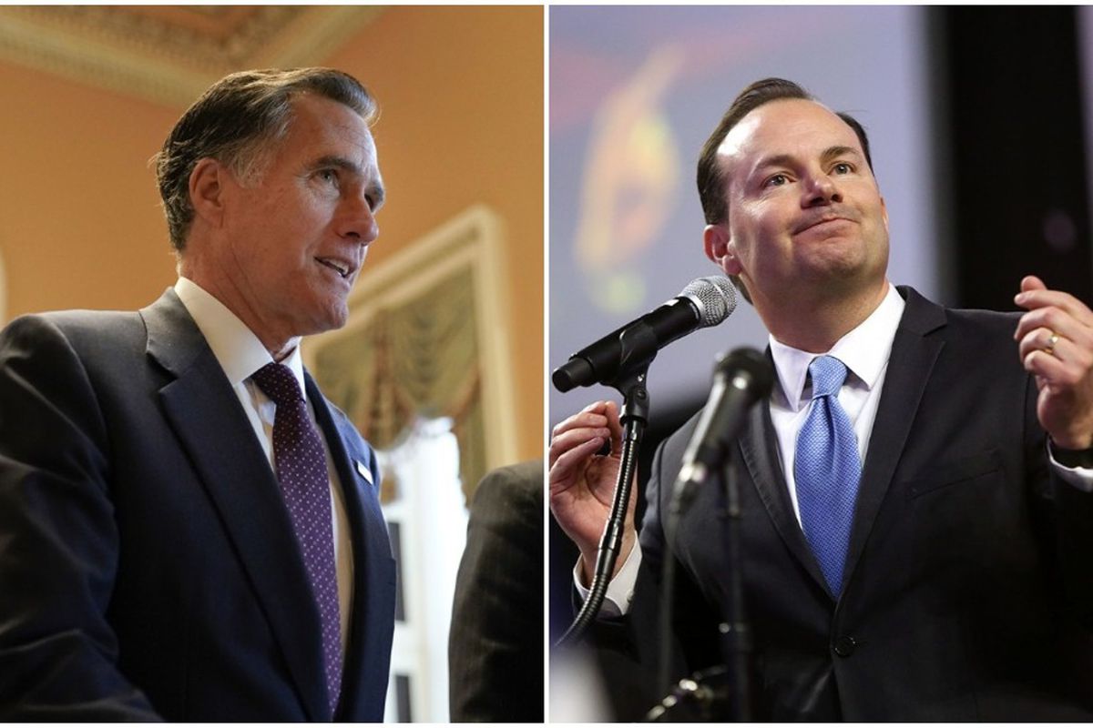 Now Utah's two senators Romney and Lee represent the two trajectories of modern Mormon conservatism: the former (along with others like  @SpencerJCox) the moderate pragmatist, the latter (along with others like Burgess Owens) the radical. Both Mormon, both rooted in heritage. /13