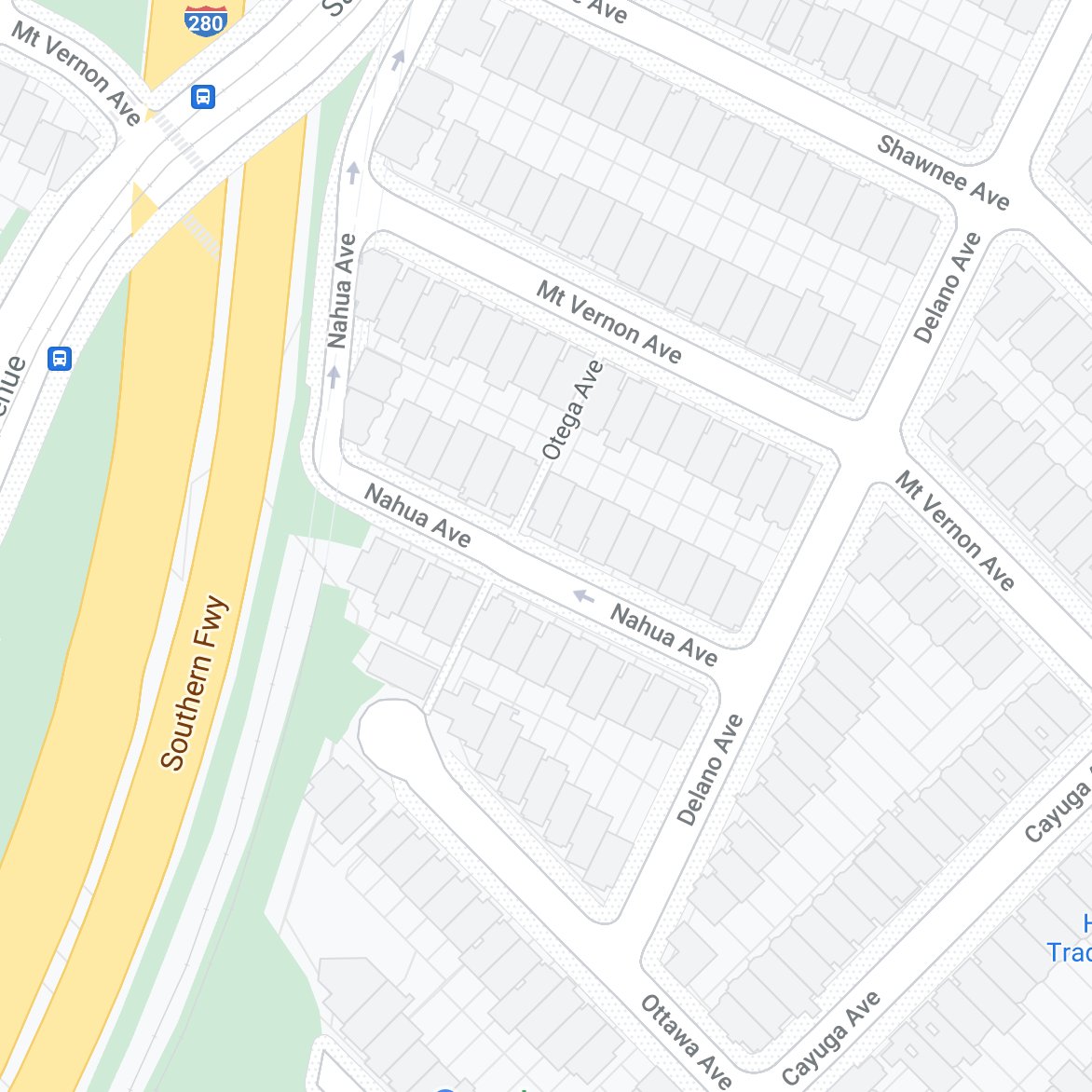 hi void that is bay area twitter, i have an inquiry:

san francisco's otega avenue. no info online, i think. two blocks long, signed at each intersection, marked by google maps. doesn't seem to be between conflicting grids (see ridge lane). EIGHT FEET WIDE.

that is the question.