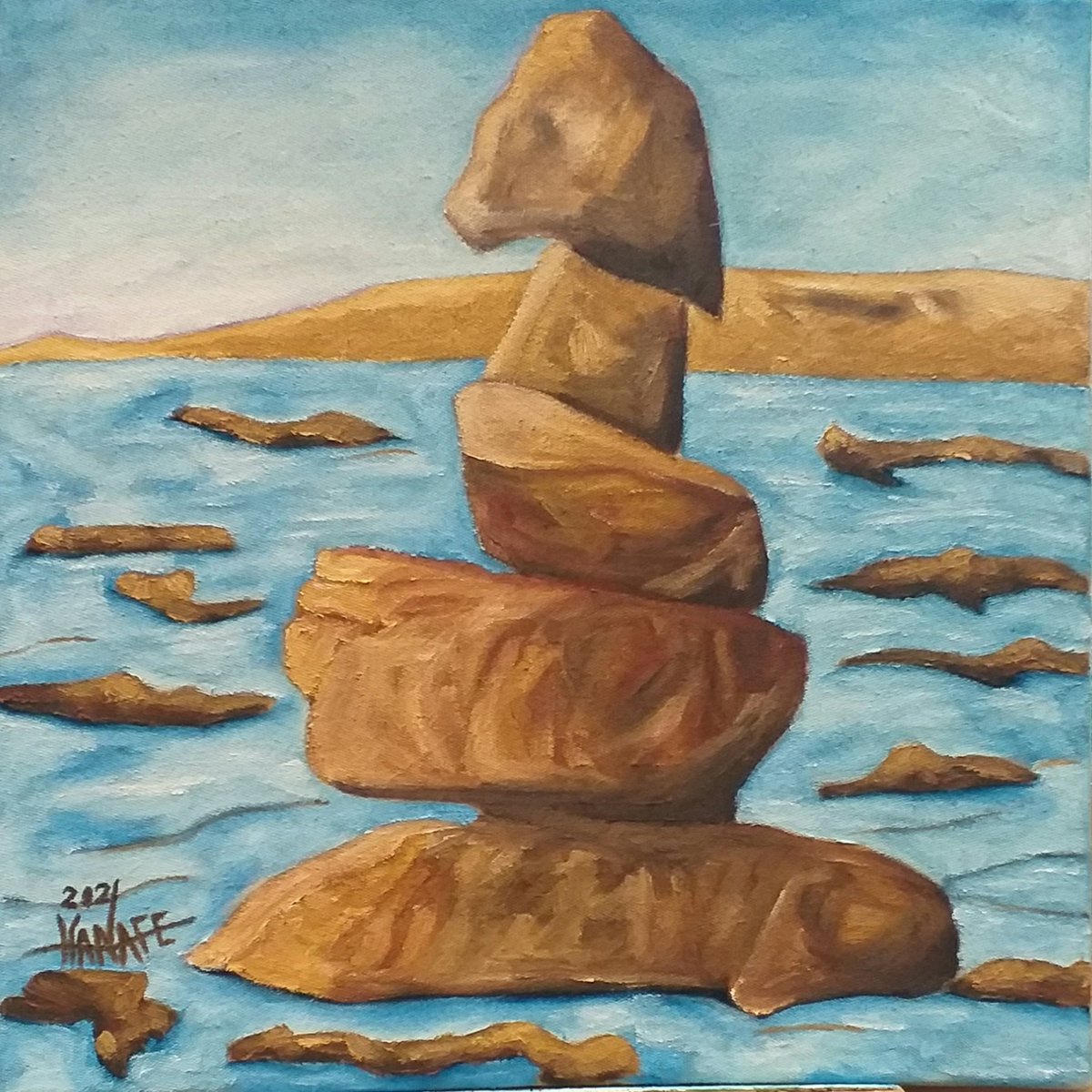 من جديد اعمالي ( رمضانيات ) 2021
#جسفت 
#جمعية_الثقافة_والفنون
#لوحاتي