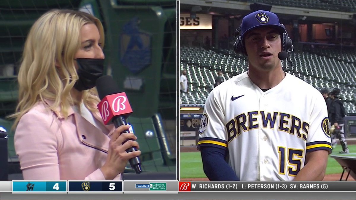 Adrian Houser, Tyrone Taylor provide the thump in 5-4 Brewers