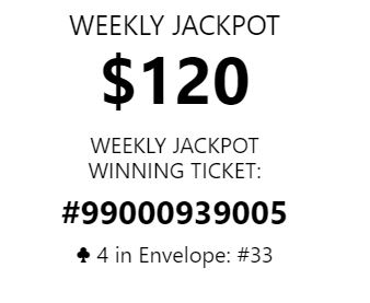 We have a winner!
Be sure to check your tickets to see if you are this week’s $120.00 winner ! The Guaranteed $5000.00 progressive jackpot is once again, up for grabs with 28 cards remaining! Sales for the May 11th 2021 draw open April 28th at 10:00am. 
chasetheacepei.ca