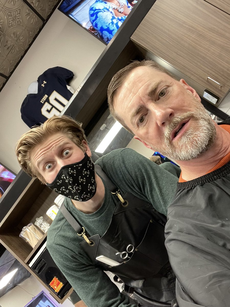 daveryankdwb's tweet photo. Shout out Charlie @ManCaveBarberCo in Chanhassen by Cub. Another great haircut and shave. Their reputation is growing so call in advance for your appointment! #HotTowels #Massage #StuffThatSmellsGood #NotAnAd #PaidFullPrice #WorthIt #SmallBusiness https://t.co/2KFFQ01S12