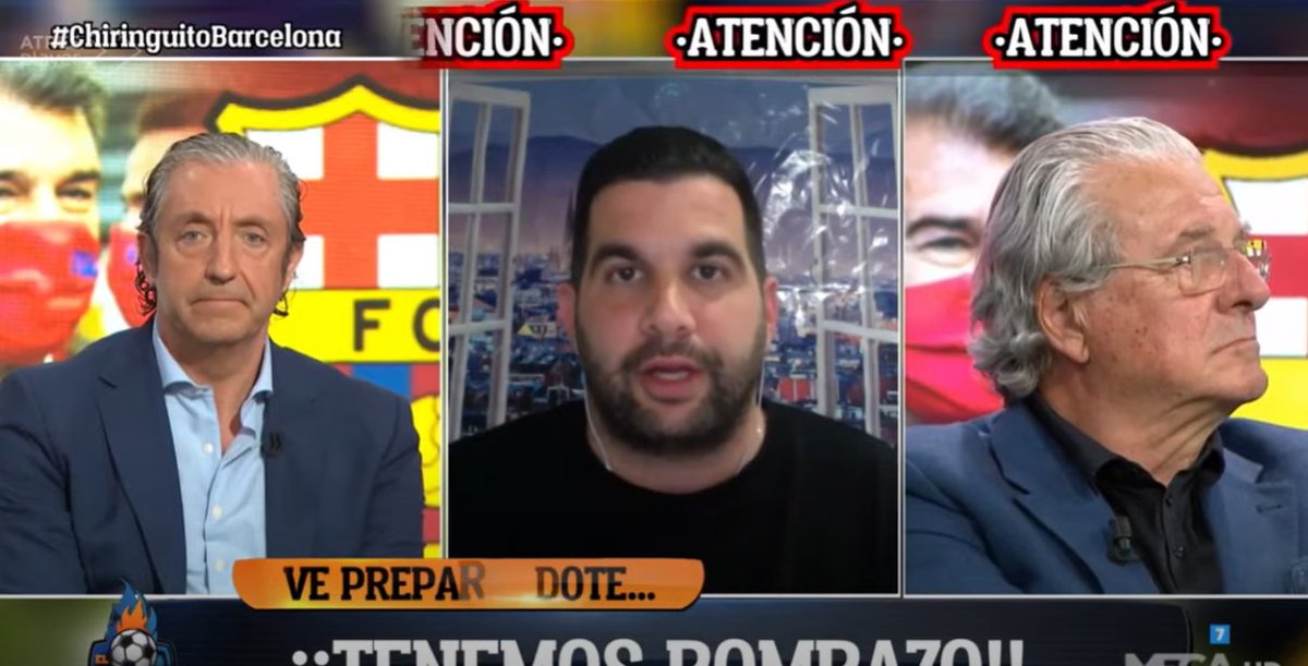elchiringuitotv's tweet photo. 🚨 "LAPORTA está cerrando un PATROCINIO de 500 MILLONES de € para el Barça"

BOMBAZO de @10JoseAlvarez en #ChiringuitoBarcelona https://t.co/l69X9ATFZI