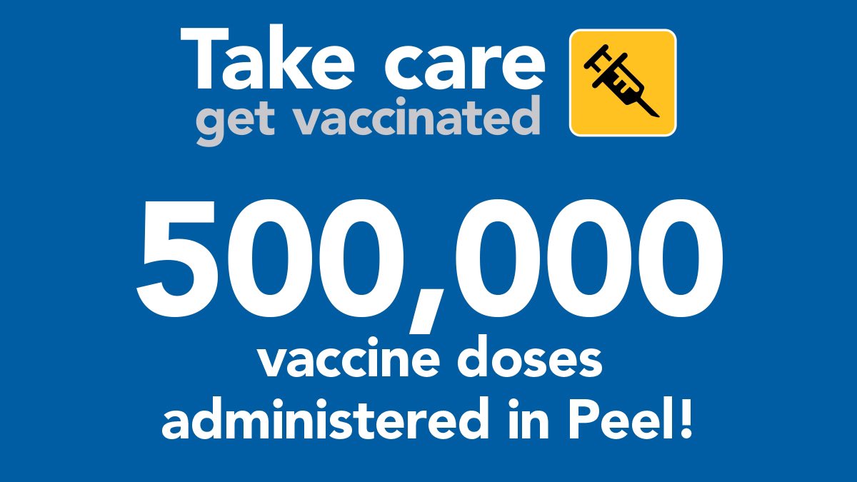 Building on this, we have now administered over 500,000 doses in Peel.In the past few weeks, our daily rate of doses delivered has consistently been one of the highest provincewide on a per-capita basis!We have begun to expand our fixed clinics and pop-up clinics.2/6