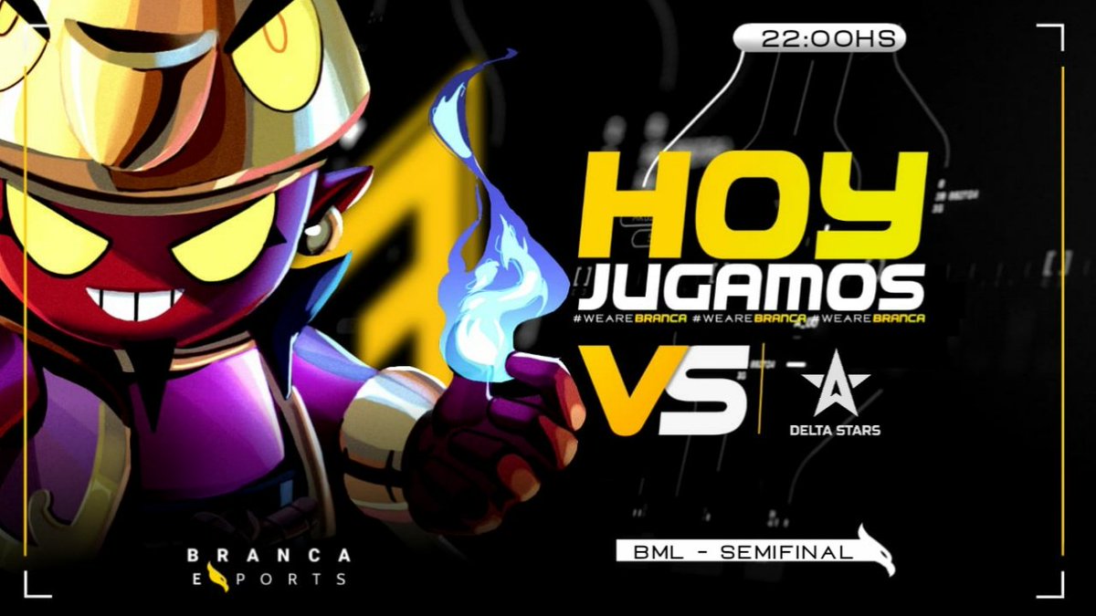 ¡A jugar!

Esta noche disputaremos la semifinal de <a href="/BMLeague_GG/">BML LEAGUE</a> frente a <a href="/DeltaStarsGG/">Delta Stars</a>!🤯

Excelente partido se nos viene a partir de las 22HS🇦🇷

🗣️ @BRC_Cactus
👔 <a href="/ignaabs/">Ignaa</a>
🦅 <a href="/FeliBrawl/">ғᴇʟɪ ㄆ</a>
🦅 @IgleBs
🦅 @Milito_bs
🦅 @KdBrawlStars
🦅 <a href="/JuanB_Melee/">Mele</a> 

#WeAreBRANCA 🦅 #BS