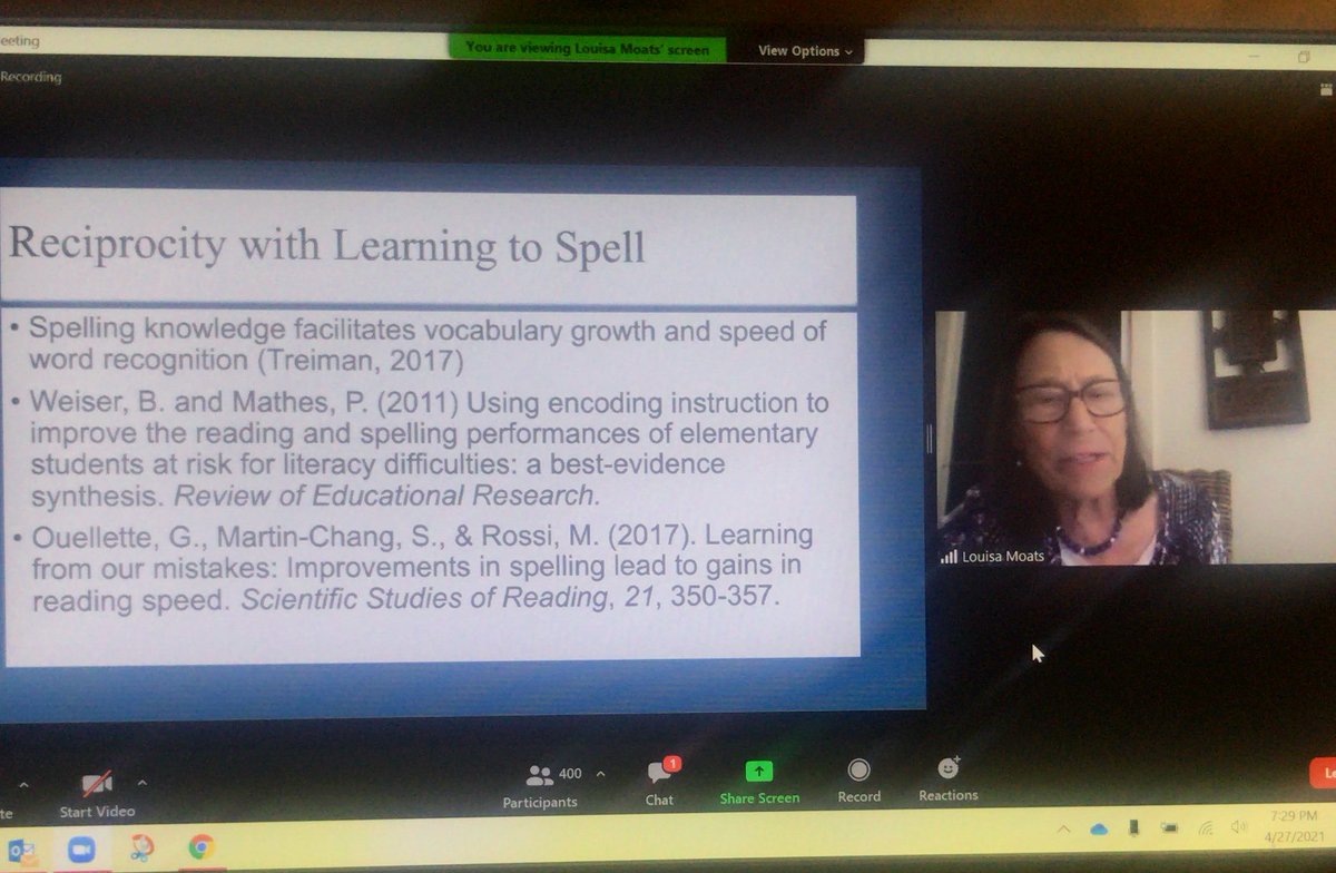 Thank you to <a href="/liv2learn/">Pam Kastner</a> for organizing these awesome sessions focused on the SoR. Tonight’s session on decoding/phonics is hosted by <a href="/LouisaMoats/">Louisa Moats</a> #LETRS
