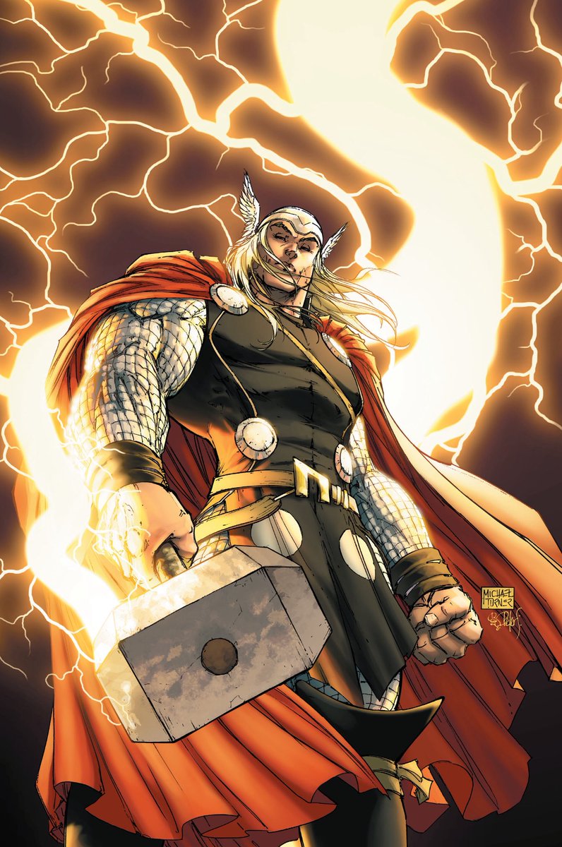 RT @CoolComicArt: Thor (2007) cover by Michael Turner w/ @PSteigerwald https://t.co/KlcBDKsZNN