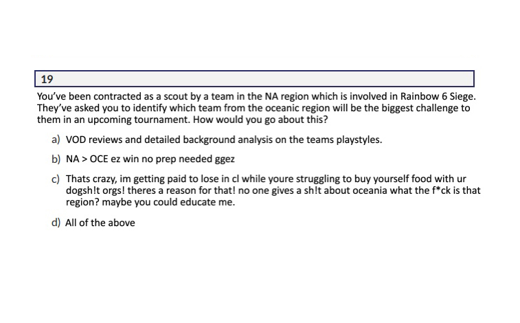 🎓 Hey <a href="/EsportsCi/">EsportsCI</a>, we have a submission for a question.