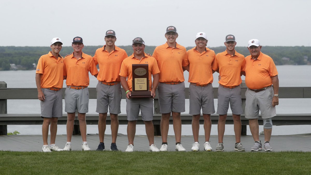 SkyhawkGolf's tweet photo. It’s a great day to be a Skyhawk! 

2021 @OVCSports Conference Champs and Medalist! 🏆🏆 https://t.co/awBH5ovUut