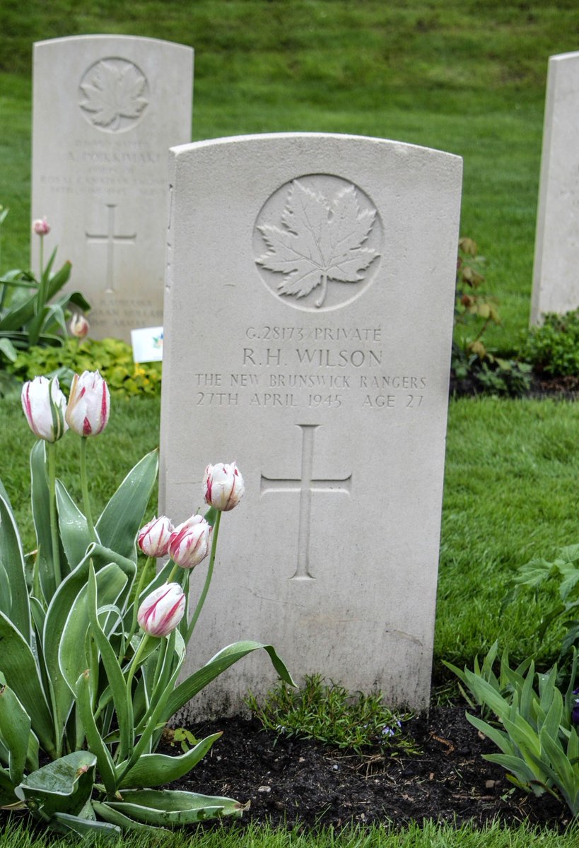 The #NBRangers were awarded the Battle of Honours of Bad Zwischenahn as their final ats of combat operations for the Second World War in preparation to clear the Emden-Wilhelmshaven Peninsula late April and early May 1945. Pte Roy Wilson of Moncton was the last killed in theatre.