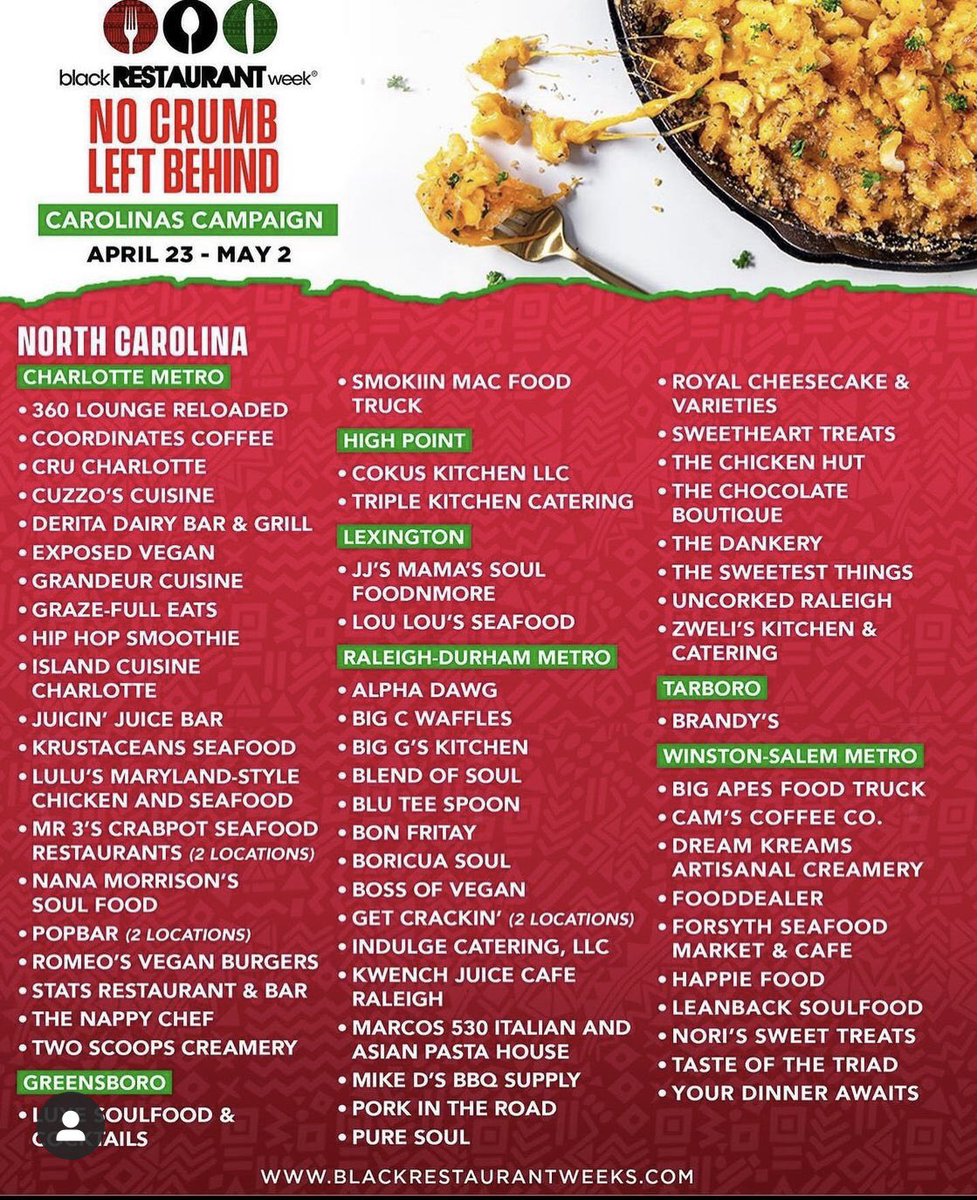 336BTeezy_'s tweet photo. Black Owned Restaurants In North Carolina 🔥👀 https://t.co/R4hs5ewrJI