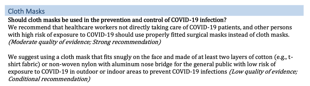medpharmaguy's tweet photo. Are cloth masks sufficient in preventing oneself for COVID19 for the general population? What does the PH Living Recommendations say? #MEDMGT30 #CoolKidsstudyEBM #EBMCPG #SBUCM https://t.co/szI4egPCzw