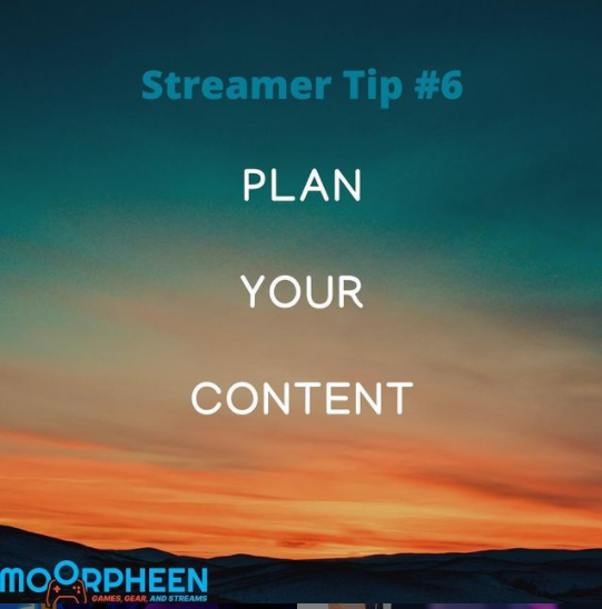 ItsMoorph's tweet photo. No matter what you do in your streaming and content creation career, you need to be prepared. That means taking the time to know what you are going to do. 

#twitch #twitchtips #streamguide #streamers #gamers #gaming #youtube #youtubegaming https://t.co/qOhxdBDqGa