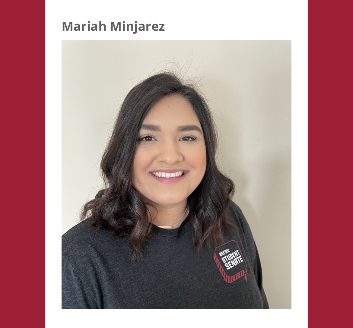 Senate Speaker: Rachael Medalia - 138 votes ASCWU Director for Equity & Multicultural Affairs: Mariah Minjarez - 5 out of 7 Equity and Service Council organizations voted