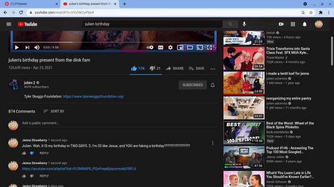 @Jenna_Marbles https://t.co/MrcXVzYUQB<a class="tags" target="_blank" title="On Twitter" href="/?out=eyJ0eXAiOiJKV1QiLCJhbGciOiJIUzUxMiJ9.eyJpYXQiOjE3MjYzMjExNzIsImlzcyI6InR3cG9ybnN0YXJzLmNvbSIsIm5iZiI6MTcyNjMyMTE3MiwiZXhwIjoxNzU3ODU3MTcyLCJyZWRpcmVjdF91cmwiOiJodHRwczovL3R3aXR0ZXIuY29tL0plbm5hX01hcmJsZXMifQ.CZ27GO0SavjzDVFl0olCDJwI8_m_aWW6AVC656vV_Synmfee7gRvh7W-o49ocsWazDvWd952XzXAjL-MiulIQw">@Jenna_Marbles</a>