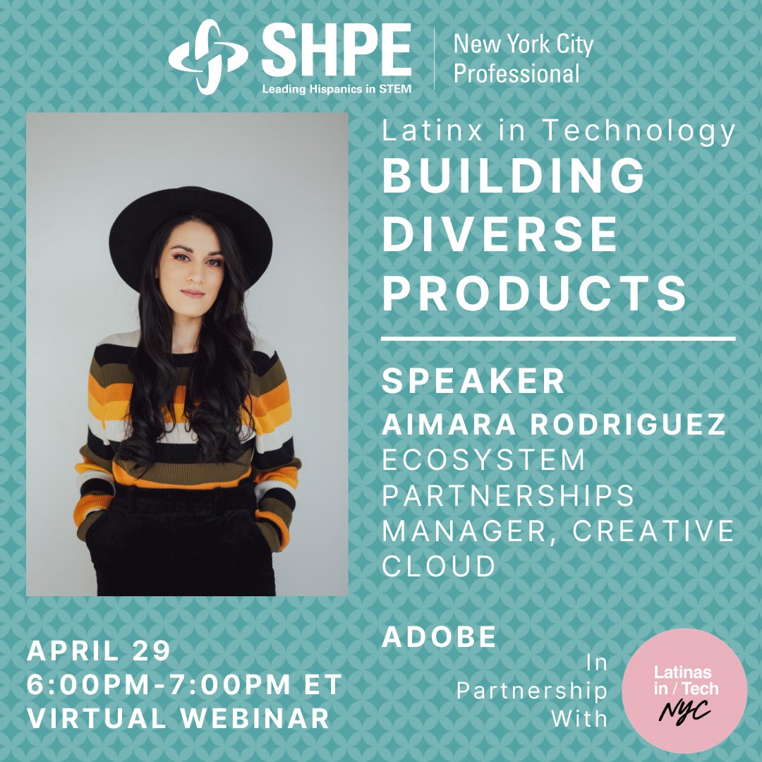 Join us for a discussion on Building diverse products with #inclusive #design in mind. 

RSVP at the link in our bio! #stem #shpe