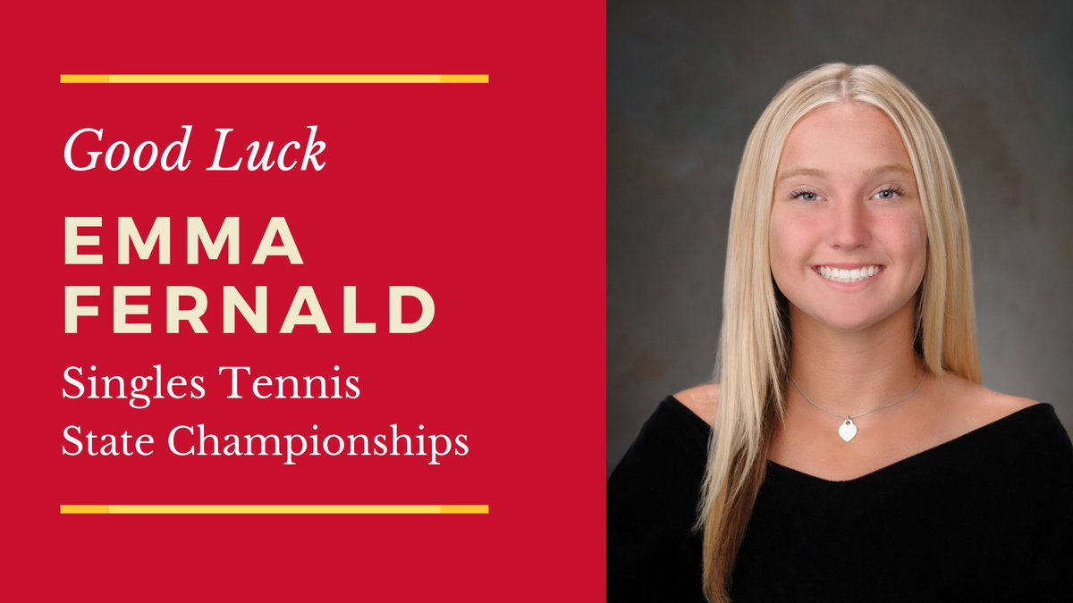 CCC High School (@ccchsmarauders) on Twitter photo We are beyond excited for senior Emma Fernald who has qualified to compete in Wednesday’s singles tennis State Championships! Good Luck Emma! <a href="/CCCMarauders/">Marauder Athletics</a> <a href="/Marauder_Tennis/">CCC Tennis</a> We are beyond excited for senior Emma Fernald who has qualified to compete in Wednesday’s singles tennis State Championships! Good Luck Emma! <a href="/CCCMarauders/">Marauder Athletics</a> <a href="/Marauder_Tennis/">CCC Tennis</a>