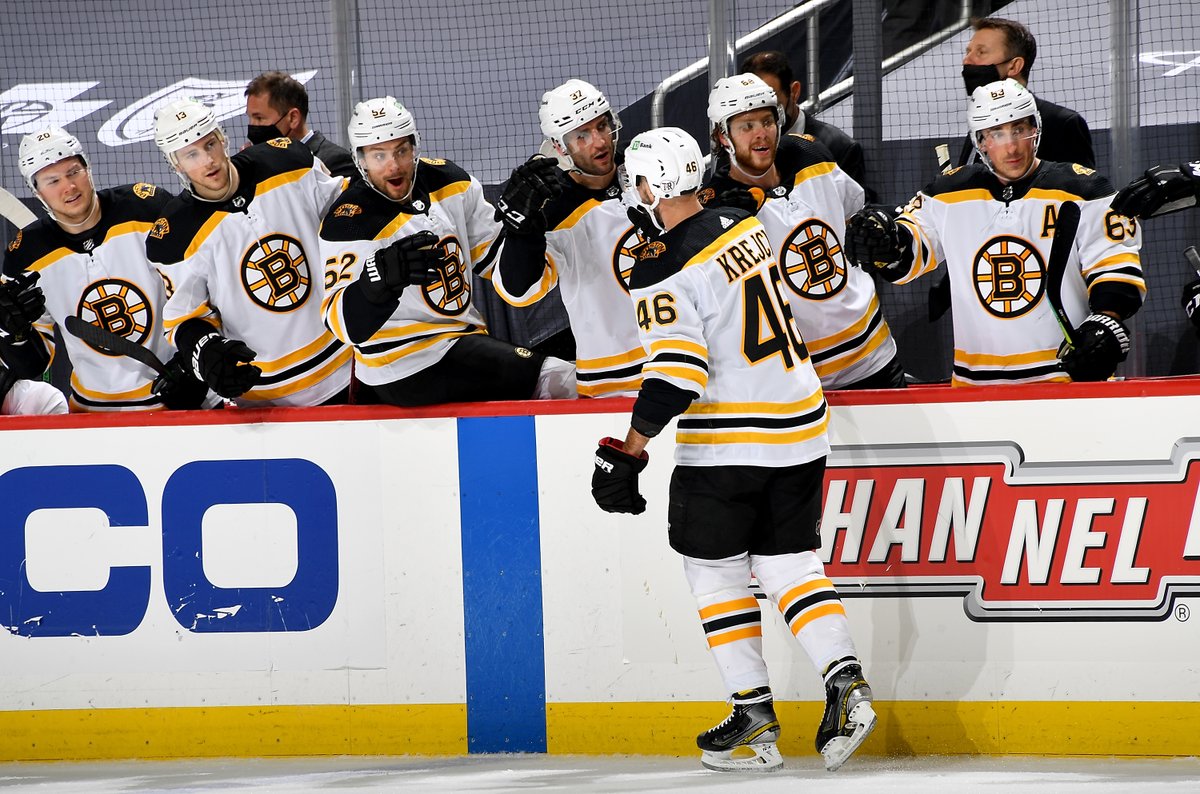 NHLBruins's tweet image. .@kurals9 was all of us. 

#NHLBruins | DK46