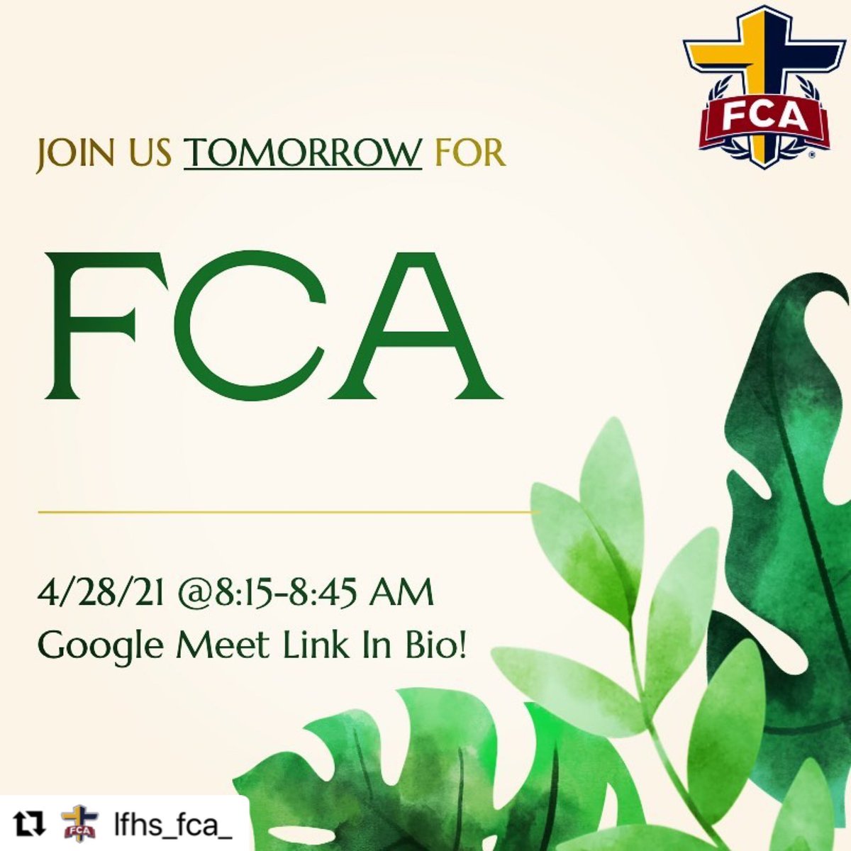 LFHSActivities's tweet image. #Repost @lfhs_fca_ 
・・・
Tomorrow!!

#lfhsactivities #lfhs #goscouts